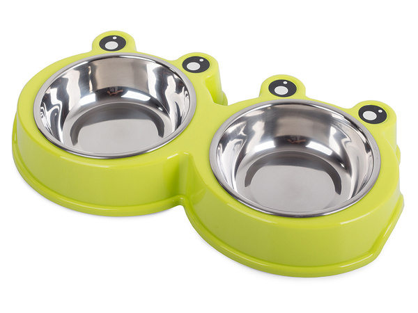 Caja para perros metal dual 300ml x 2