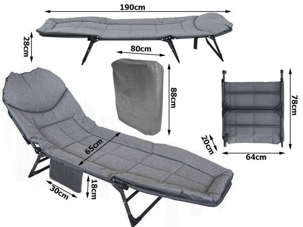 Cama turistica carp field canada cama de dia plegable tumbona colchon