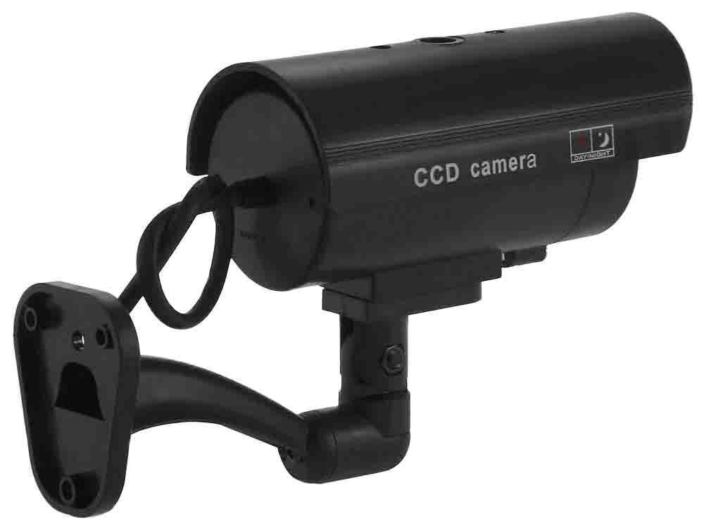 Camara falsa ir led vigilancia solar exterior camara de pared con diodo intermitente