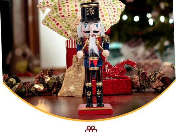 Cascanueces soldado de madera figurita decorativa de navidad regalo