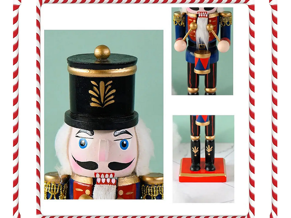 Cascanueces soldado de madera figurita decorativa de navidad regalo