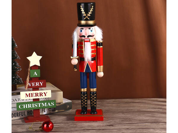 Cascanueces soldado dewniany figurita decorativa de navidad regalo