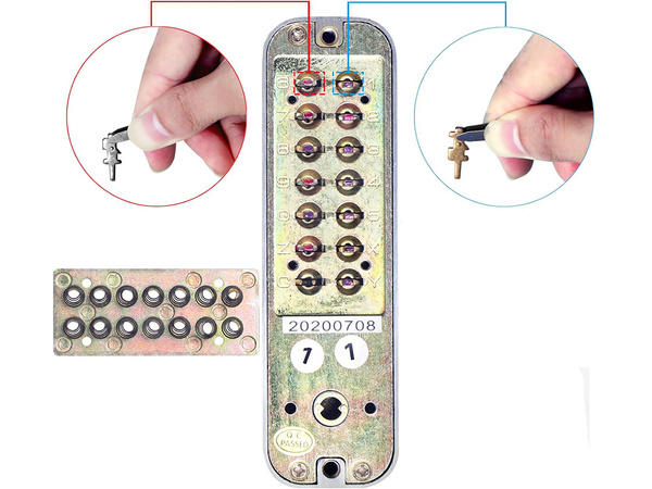 Cerradura de código mecánica cerradura de código teclado manilla sin pilas