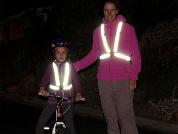 Chaleco arnés reflectante para moto bicicleta correr