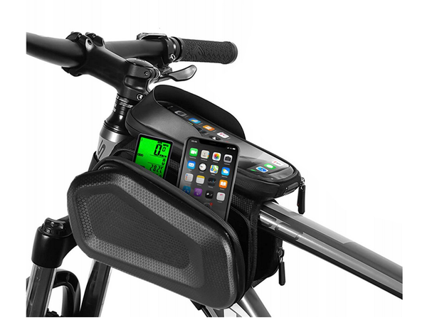 Cuadro bicicleta alforja funda teléfono bicicleta impermeable