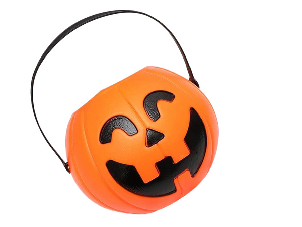 Cubo halloween calabaza caramelos contenedor grande