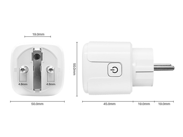 Enchufe eléctrico inteligente wifi vatímetro