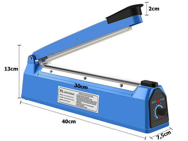 Envolvedora de papel de aluminio regulación de tiempo acero 300mm