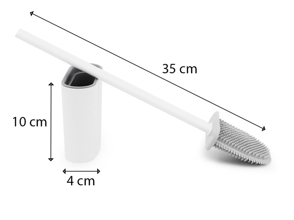 Escobilla de silicona para el baño wc