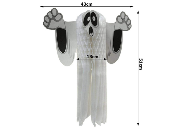 Fantasma colgante de papel halloween fantasma 3d decoración de papel doblado