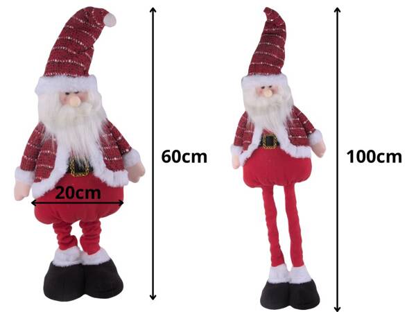 Gnomo de navidad telescópico patas reguired 60cm