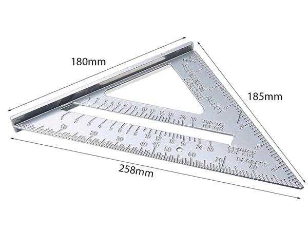 Grandes ángulos de cinta de aluminio 180 mm