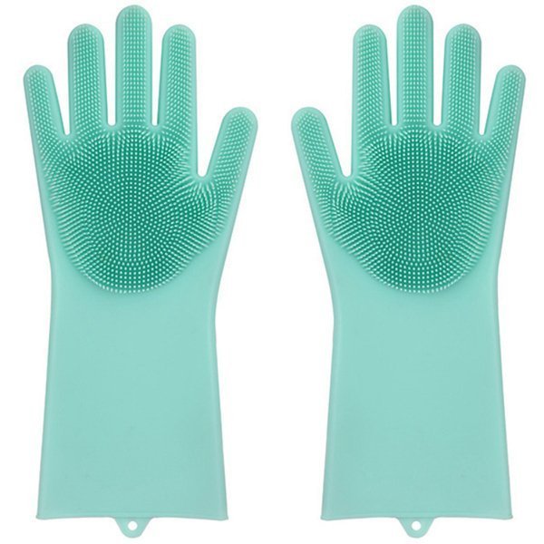 Guantes lavavajillas estropajo silicona cocina