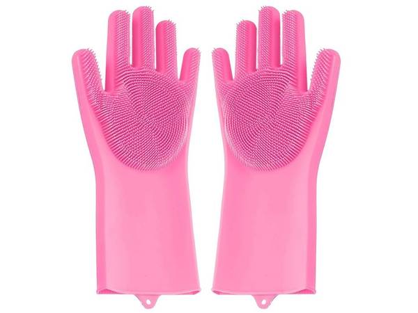 Guantes lavavajillas estropajo silicona cocina