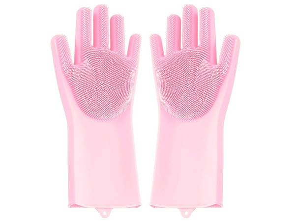 Guantes lavavajillas estropajo silicona cocina