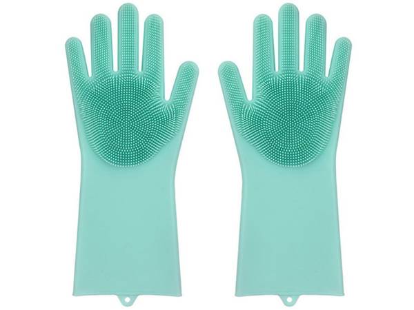 Guantes lavavajillas estropajo silicona cocina