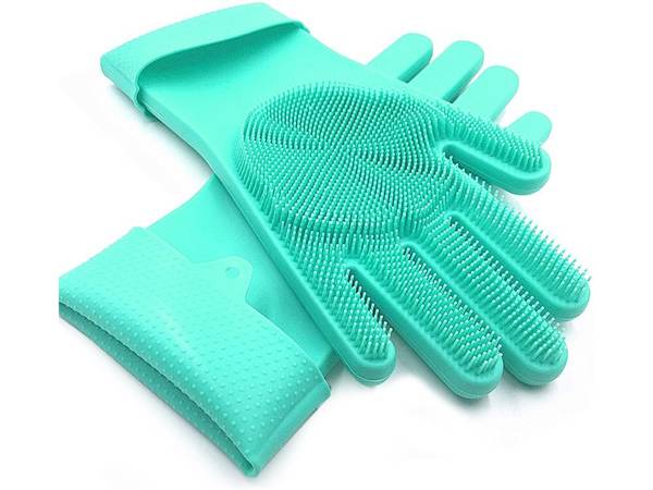 Guantes lavavajillas estropajo silicona cocina