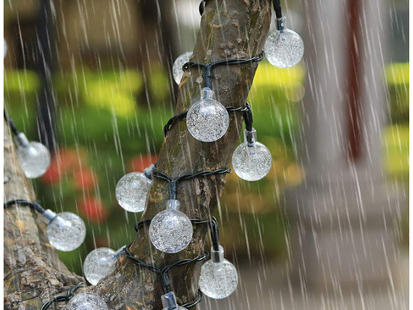 Guirnalda de luces de jardín 40 led solar multicolor