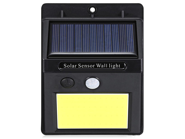 Lámpara solar 48 led con sensor de movimiento crepuscular