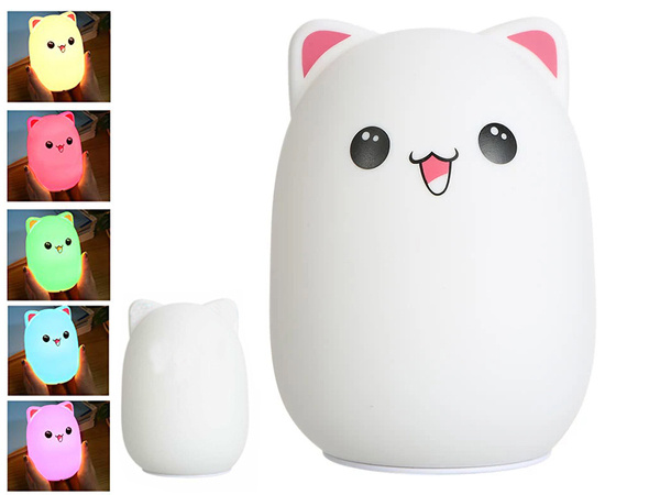 Led cat night light rgb mando a distancia