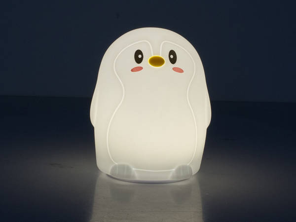 Led pingüino rgb control remoto usb luz de noche para niños