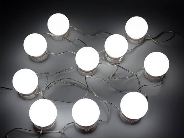 Led tocador espejo luces maquillaje set 10pcs