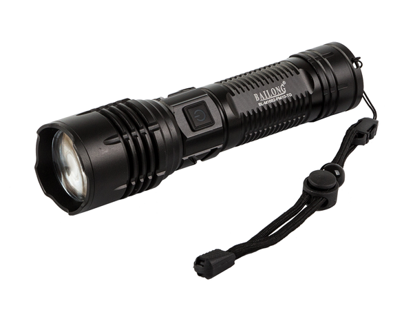 Linterna táctica bailong strong led pm10-tg zoom