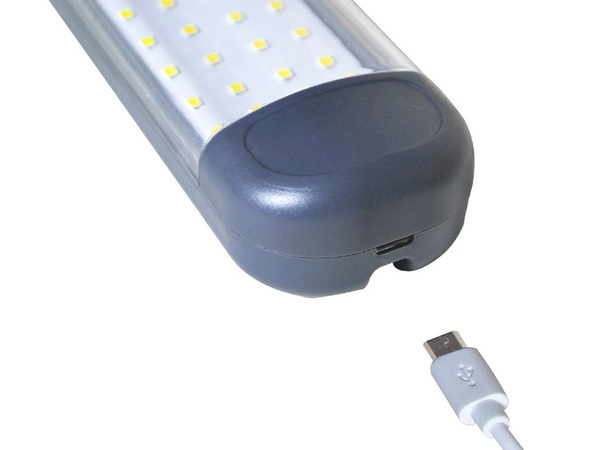 Linterna taller potente 48 led cob usb gancho imán recargable