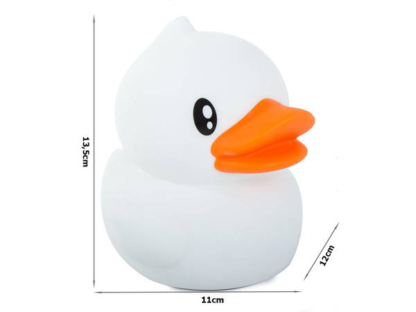 Luz nocturna led para niños rgb duck touch