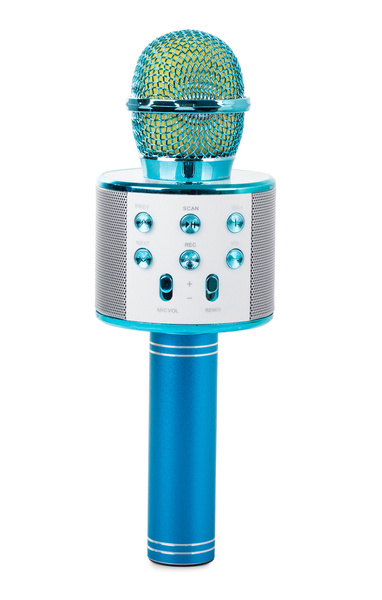 Micrófono inalámbrico bluetooth altavoz karaoke modulador de voz redondo