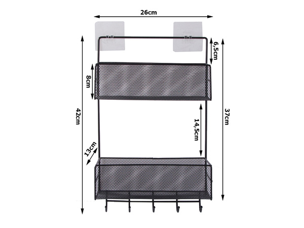 Organizador metálico estante colgante cocina estante baño colgador