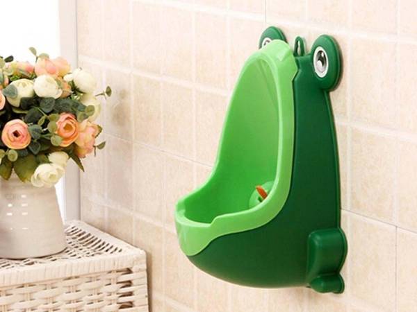 Orinal para niño de pared orinal rana