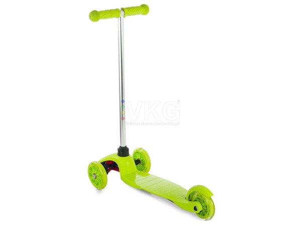 Patinete 3 ruedas 3en1 led verde