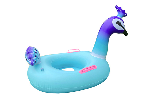 Pequeño círculo inflable pavo real de la rueda para el bebé a nadar en la piscina de agua