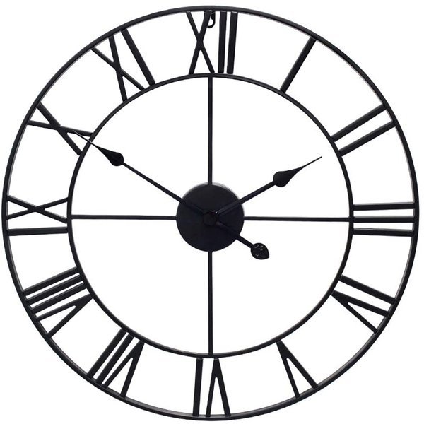 Roma retro vintage loft 3d reloj de pared 80cm