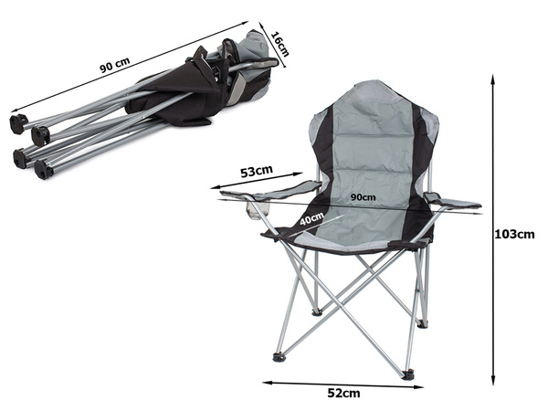 Silla de pesca turística silla plegable xl