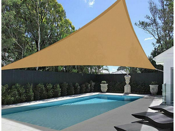 Vela solar impermeable 3x3x3m