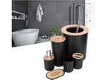 Baño conjunto 6 en 1 baño conjunto inodoro baño conjunto negro