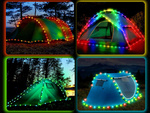 Cadena de luz led 8m camping turístico linterna