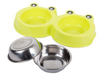 Caja para perros metal dual 300ml x 2