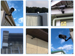 Camara falsa ir led vigilancia solar exterior camara de pared con diodo intermitente