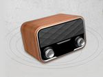 Cocina radio fm altavoz portátil bluetooth aux