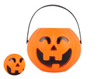 Cubo halloween calabaza caramelos contenedor grande