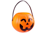 Cubo halloween calabaza caramelos contenedor grande