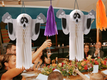 Fantasma colgante de papel halloween fantasma 3d decoración de papel doblado