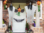 Halloween decoración colgante decoración fantasma máscara grito esqueleto fantasma 90 cm