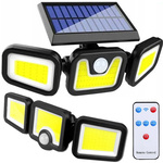 Lámpara solar 100 cob con sensor de movimiento crepuscular