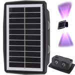 Lámpara solar led para fachada con sensor crepuscular aplique de pared