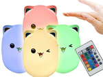 Led cat night light rgb mando a distancia