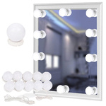 Led tocador espejo luces maquillaje set 10pcs